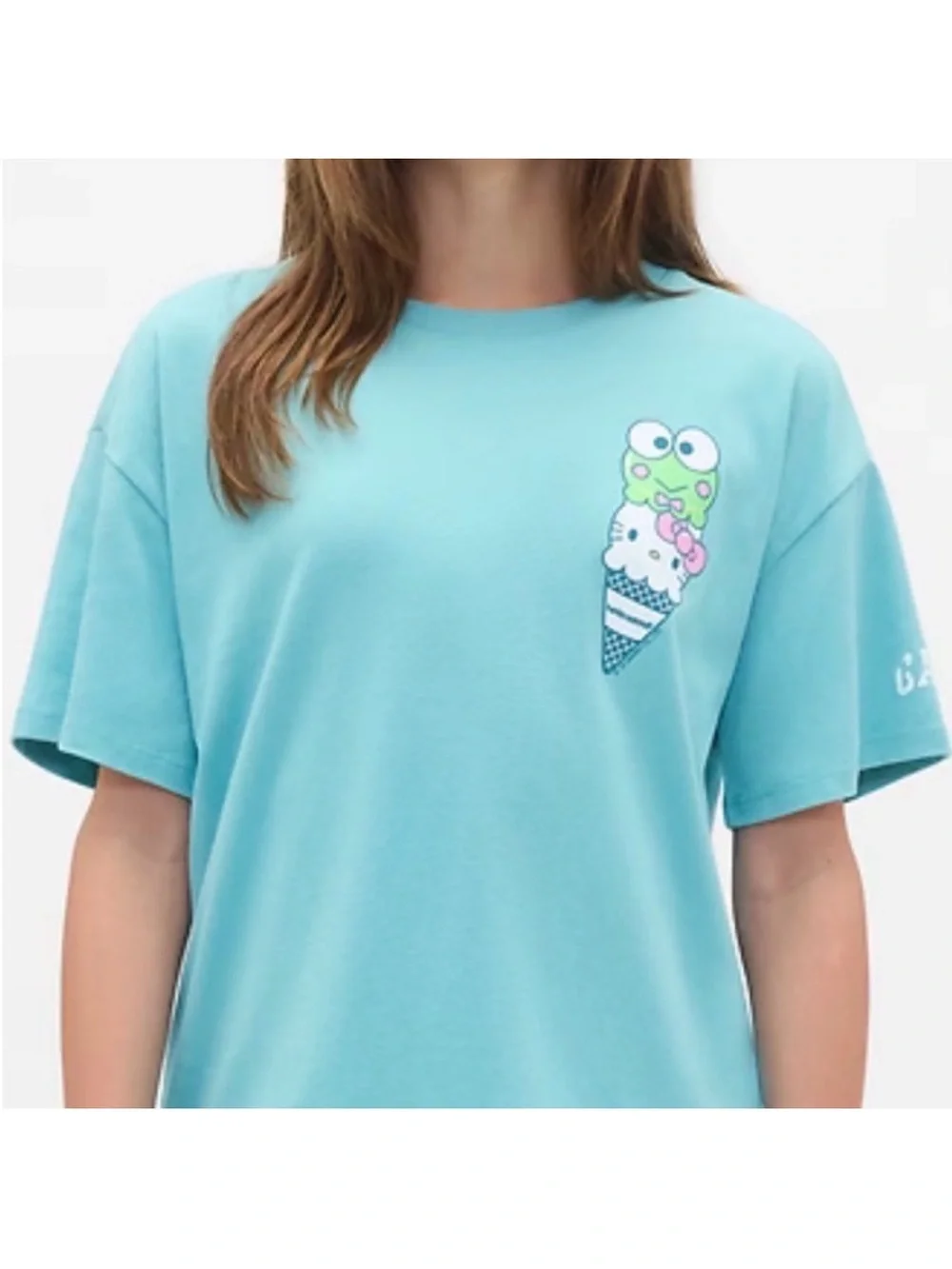 GAP Kids Aqua Hello Kitty and Friends Ice Cream Graphic Tee